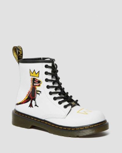 Botas Dr Martens Junior 1460 Basquiat Cuero Para Niños DR0058B